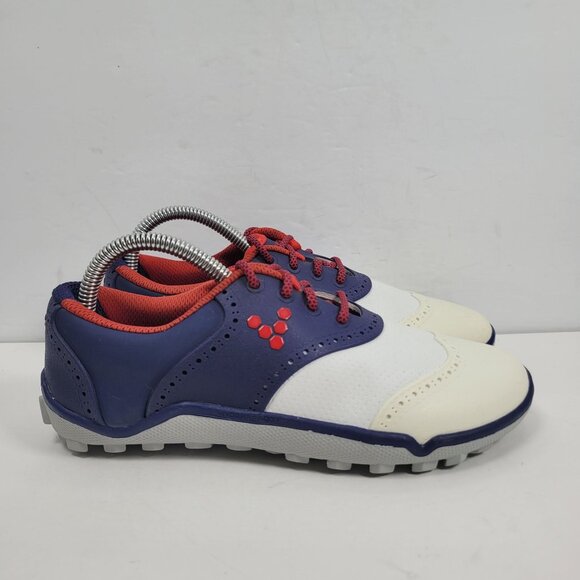 Vivobarefoot Shoes - Vivobarefoot Linx Women's Blue White Red Golf Shoes US Size 6 EU 36